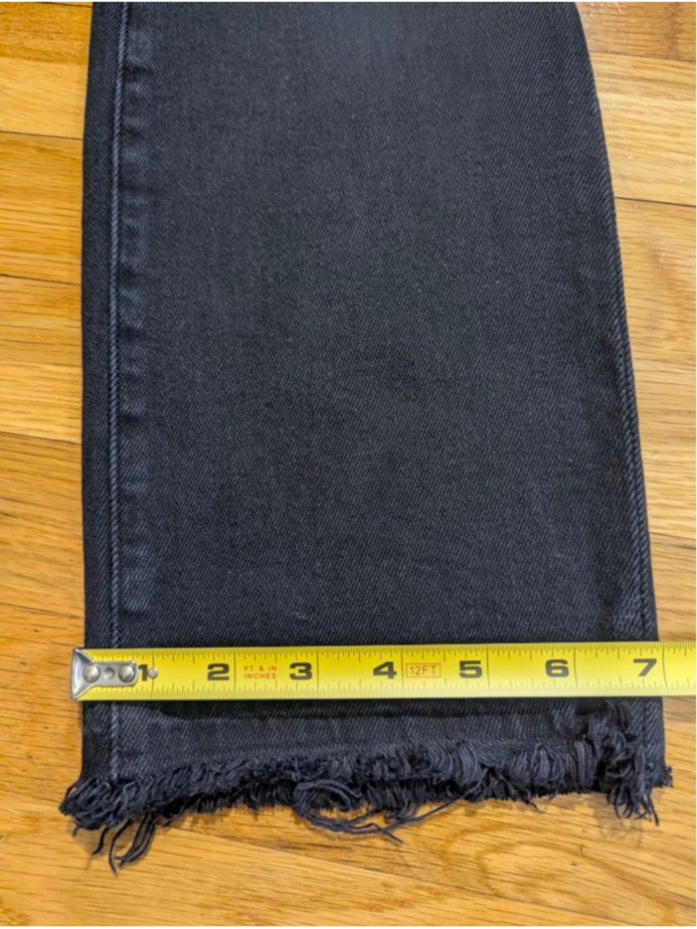 AYR The Rocker Black Ankle Cropped Jeans Size 28 - Picture 14 of 14